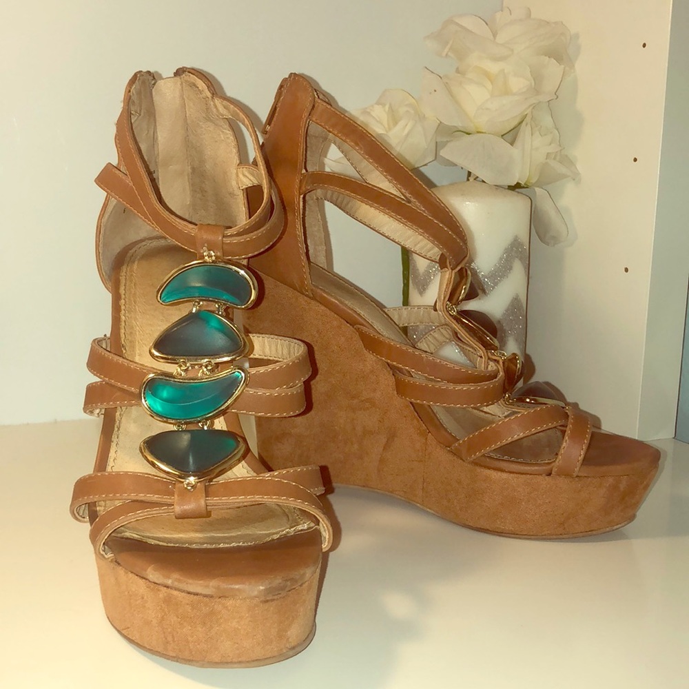 Aldo Leather/Suede Wedges